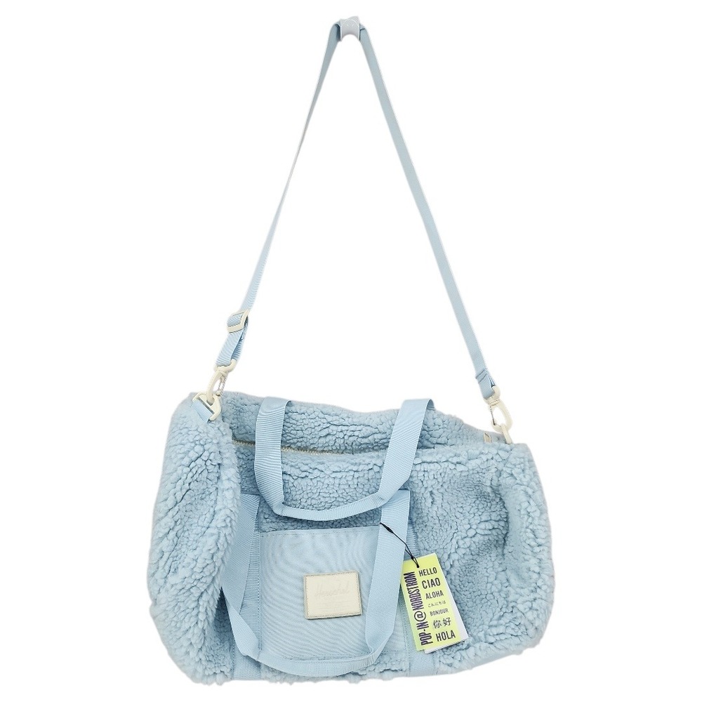 Herschel Sutton Mid Duffle OS Women Baby Blue Sherpa Travel‎ Bag Insulated NEW